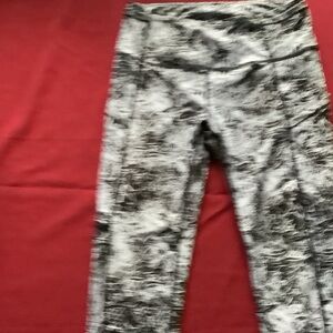 lululemon athletica Black and White Patterned Leggings